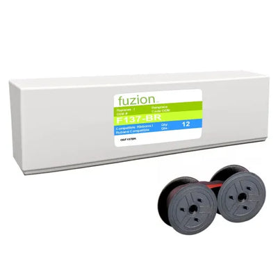 Calculator Spooled Ink Ribbon, Black/Red, 12/box (GSF137BR)