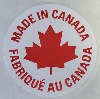 Label, Made in Canada, Circle,1",1000lpr (MADEINCANADA)