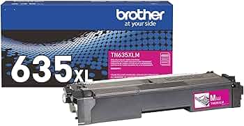 Brother Genuine TN635XLM High Yield Magenta Toner Cartridge (BRTTN635XLM)