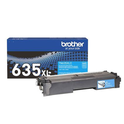 Brother Genuine TN635XLC High Yield Cyan Toner Cartridge (BRTTN635XLC)