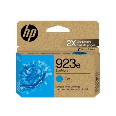 HP 923e EvoMore Cyan Original Ink Cartridge (HEW4K0T4LN)