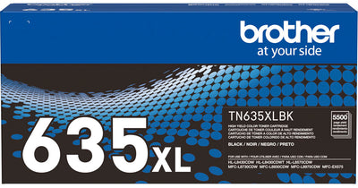 Brother Genuine TN635XLBK High Yield Black Toner Cartridge (BRTTN635XLBK)