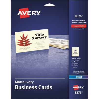 Avery&reg; Sure Feed&reg; Ivory Business Cards (AVE8376)