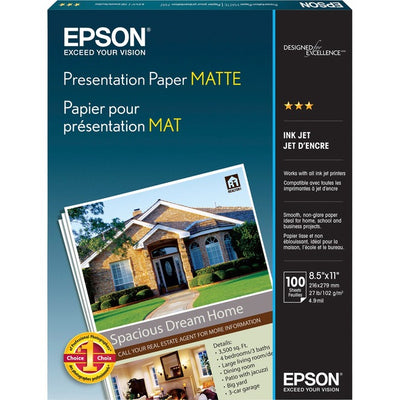 Epson Matte Inkjet Presentation Paper - White (EPSS041062)