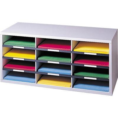 Fellowes 12-Compartment Sorter Literature Organizer (FEL25004)