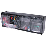 Deflecto Tilt Bin Interlocking Multi-Bin Storage Organizer (DEF20404OP)