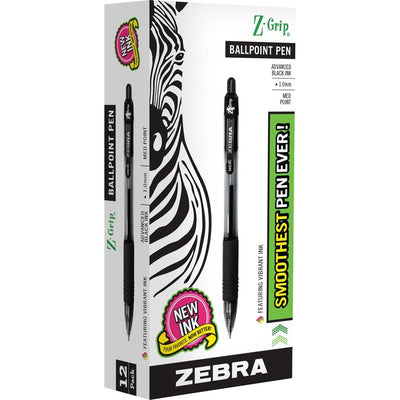 Zebra Z-Grip Retractable Ballpoint Pens (ZEB22210)
