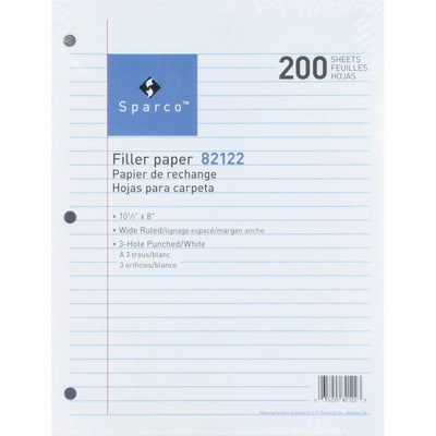 Sparco 3-hole Punched Filler Paper (SPR82122)