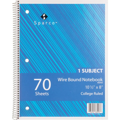 Sparco Wirebound Notebook (SPR83253)