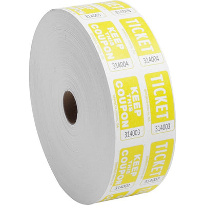 TKT DBL W/COUPON 2000/ROLL*YLW (SPR99270)