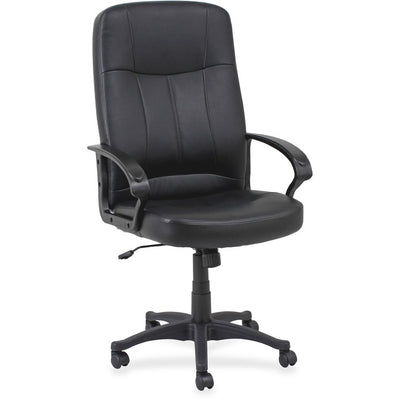 CHAIR EXEC H/BACK LTHER *BLACK (LLR60120)