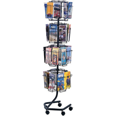 Safco Rotary Wire Brochure Display Stand (SAF4128CH)