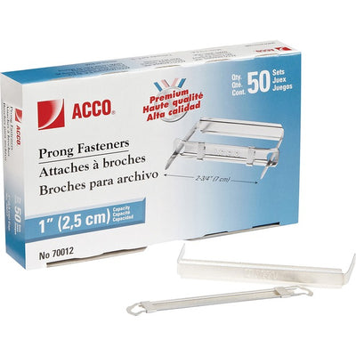 ACCO Standard 2H Punch Premium Prong Fastener Set (ACC70012)