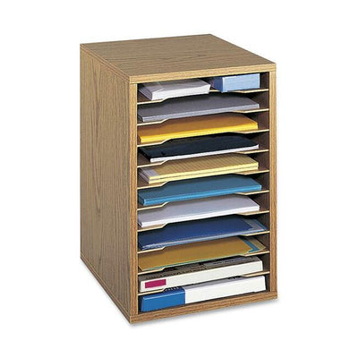 Safco Adjustable Vertical Wood Shelf Organizer (SAF9419MO)