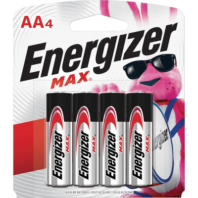 Energizer Max Alkaline AA Batteries (EVEE91BP4)