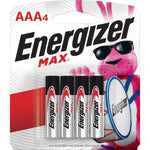 Energizer Max Alkaline AAA Batteries (EVEE92BP4)