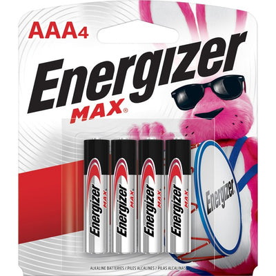 Energizer Max Alkaline AAA Batteries (EVEE92BP4)