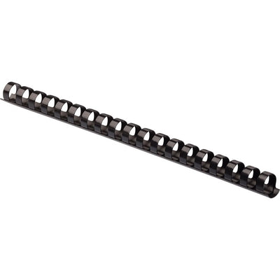 Fellowes Plastic Binding Combs - Black, 5/8" Diameter (FEL52327)