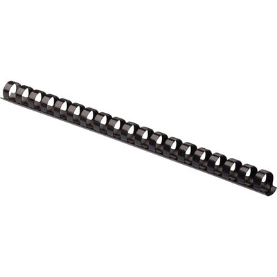 Fellowes Plastic Binding Combs - Black, 3/8" Diameter (FEL52325)
