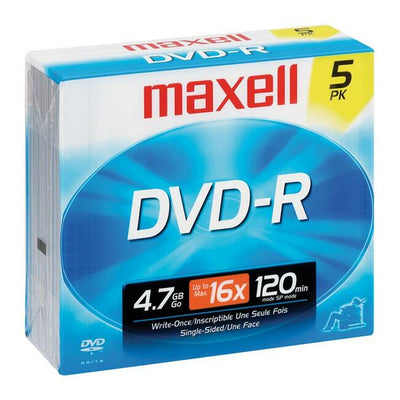 Maxell DVD Recordable Media - DVD-R - 16x - 4.70 GB - 1 - Gold (MAX638002)