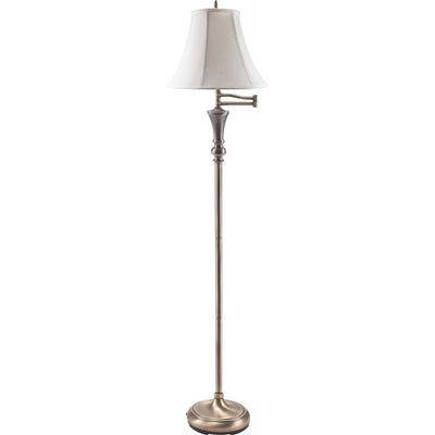 FLOOR LAMP SWING ARM ANTIQ BRS (LEDL9004)