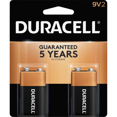 Duracell Coppertop Alkaline 9V Battery - MN1604 (DURMN1604B2Z)
