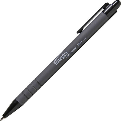 PEN BP RTRC RUBR MED PT BLACK (ITA30031)