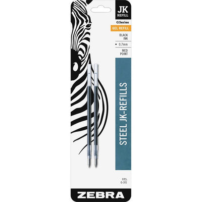 Zebra Pen G-301 JK Gel Stainless Steel Pen Refill (ZEB88112)