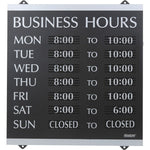 HeadLine Century Business Hours Sign (USS4247)