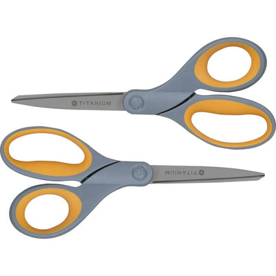Westcott 8" Straight Soft Handle Titanium-Bonded Glide Scissors (ACM13901)