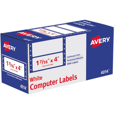 Avery&reg; Address Labelsfor Dot Matrix Printers, 4" x 1-7/16" (AVE04014)