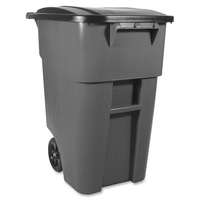 Rubbermaid Commercial Brute Rollout Container with Lid (RUB9W2700GRAY)