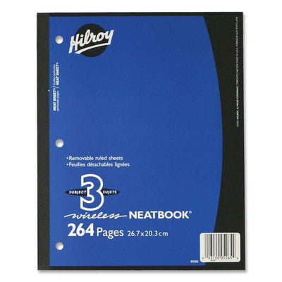 Hilroy Neatbooks Three Subject Notebook (HLR05265)