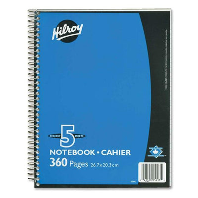 Hilroy Executive Coil Five Subject Notebook (HLR05693)