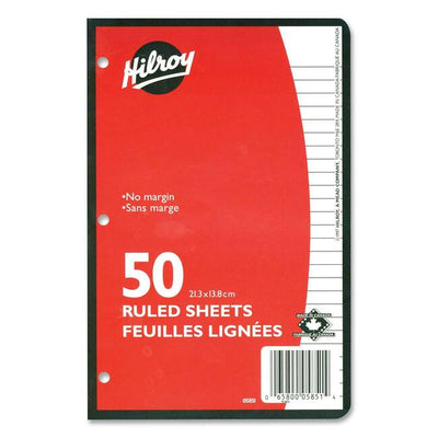 Hilroy 7 mm 3-Hole Punched Ruled Filler Paper (HLR05851)