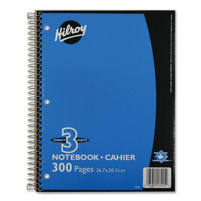 Hilroy Executive Coil Three Subject Notebook (HLR13225)