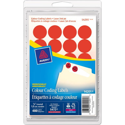 LAB RND.75"*TR1212-01 RED*480 (AVE14201)