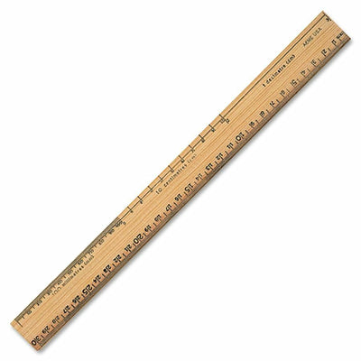 Acme United Plain Edge Double Bevel School Ruler (ACM16930)