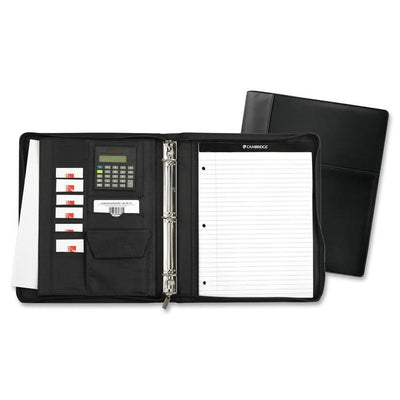 ZIP BINDER MICROFIBRE 1"*BLACK (HLR29636)