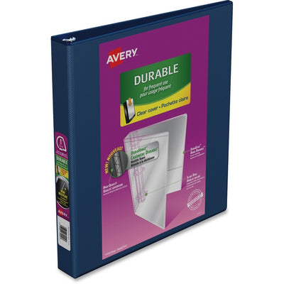 Avery&reg; Durable View Binder 1" , Slant D Rings, Navy (AVE34004)