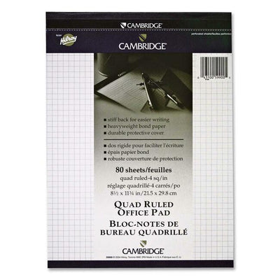 Mead Cambridge Quad Ruled Office Pad (HLR59900)