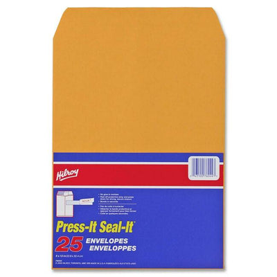 Hilroy Press-It Seal-It Kraft Adhesive Envelope (HLR76044)