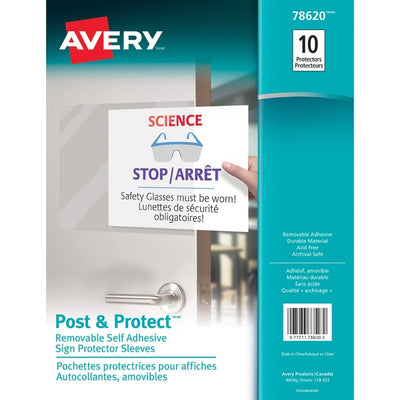 Avery&reg; Post & Protect Removable Self-Adhesive Display Protector (AVE78620)