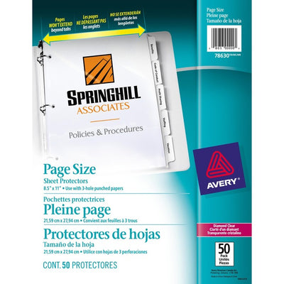 Avery&reg; Page Size Sheet Protectors (AVE78630)