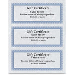 St. James&reg; Gift Certificates, 24 lb Paper, Regent Blue, Pack of 75, 83403 (FST83403)
