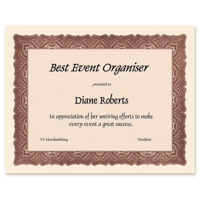 St. James&reg; Certificates, 24 lb Paper, Gioche Red w/ Gold Seals, Pack of 25, 83404 (FST83404)