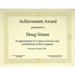 St. James&reg; Elite&trade; Certificates, Natural Linen with Capital Gold Foil Design, Pack of 12, 83427 (FST83427)