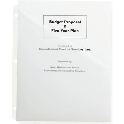 SLASH DBL POCKT LTR POLY CLEAR (SMD89502)