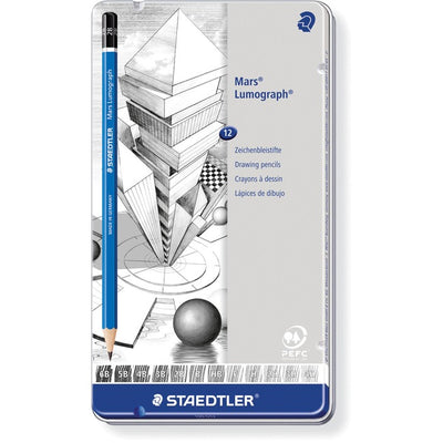 Staedtler Mars Lumograph Drawing Pencil (STD100G12)
