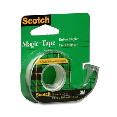 3M Scotch Magic Transparent Tape with Handheld Dispenser (MMM105NA)
